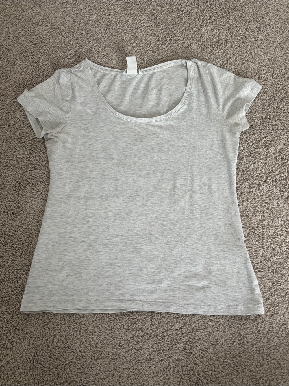 Heathered Scoop Neck Tee